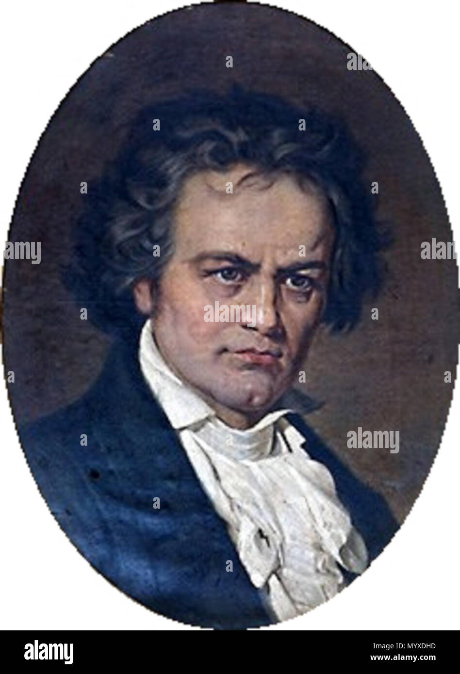 .  English: Portrait of Ludwig van Beethoven ???????: ??????? ??????? ??? ????????? . 1901 15 Bodarevsky 023 Stock Photo