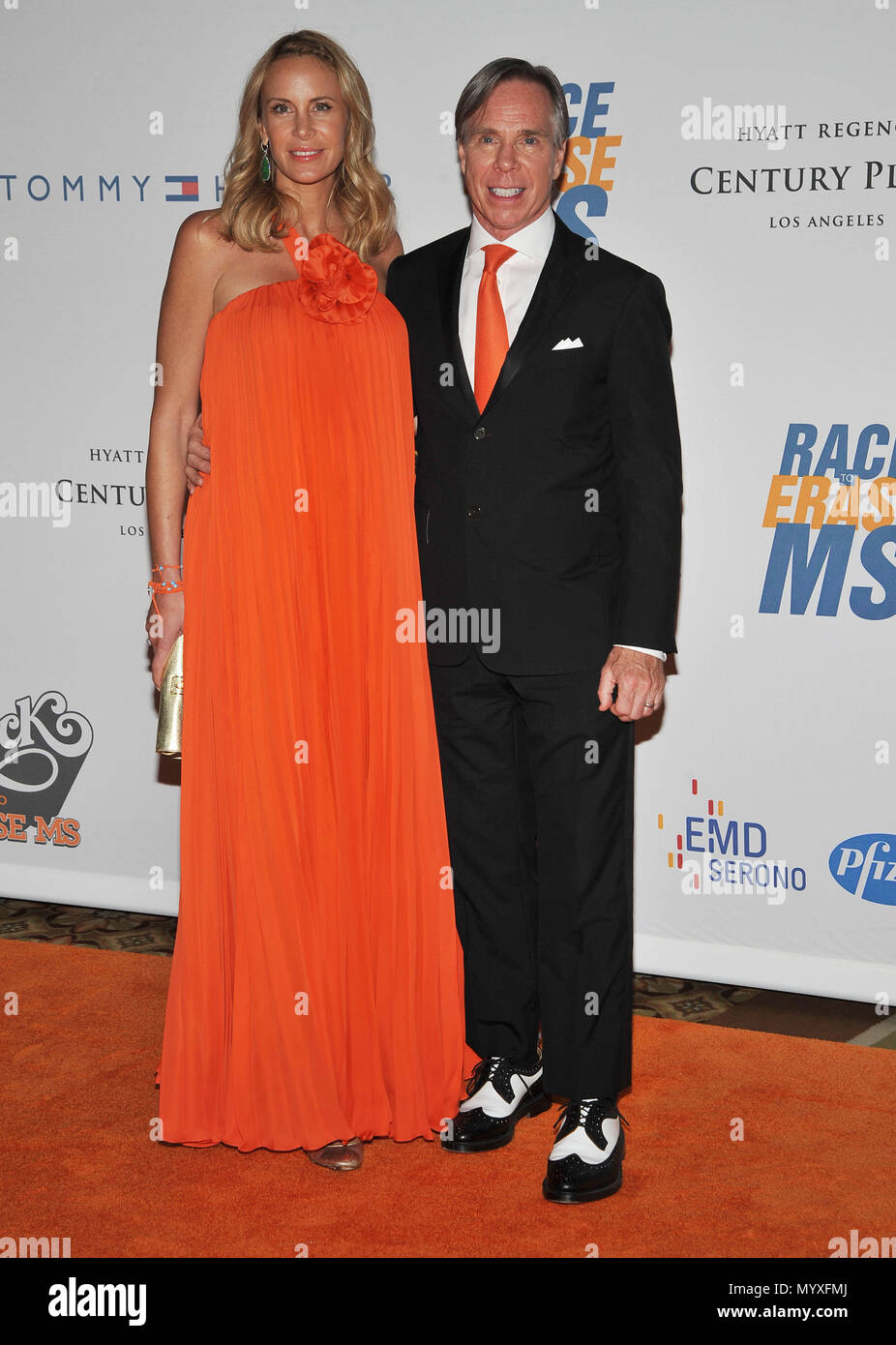 Tommy Hilfiger and wife Dee Ocleppo- Race to Erase Ms at the Hyatt Regency  Century Plaza Hotel in Los Angeles. HilfigerTommy wife 32 Event in  Hollywood Life - California, Red Carpet Event,