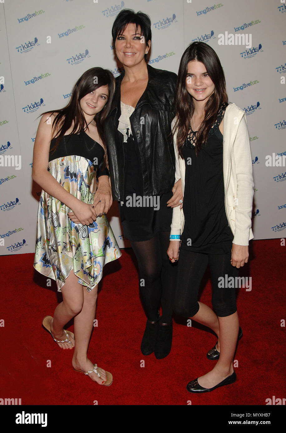 Kris Jenner With Kids Kendy And Kylie - 77Kids Launch By The Jonas