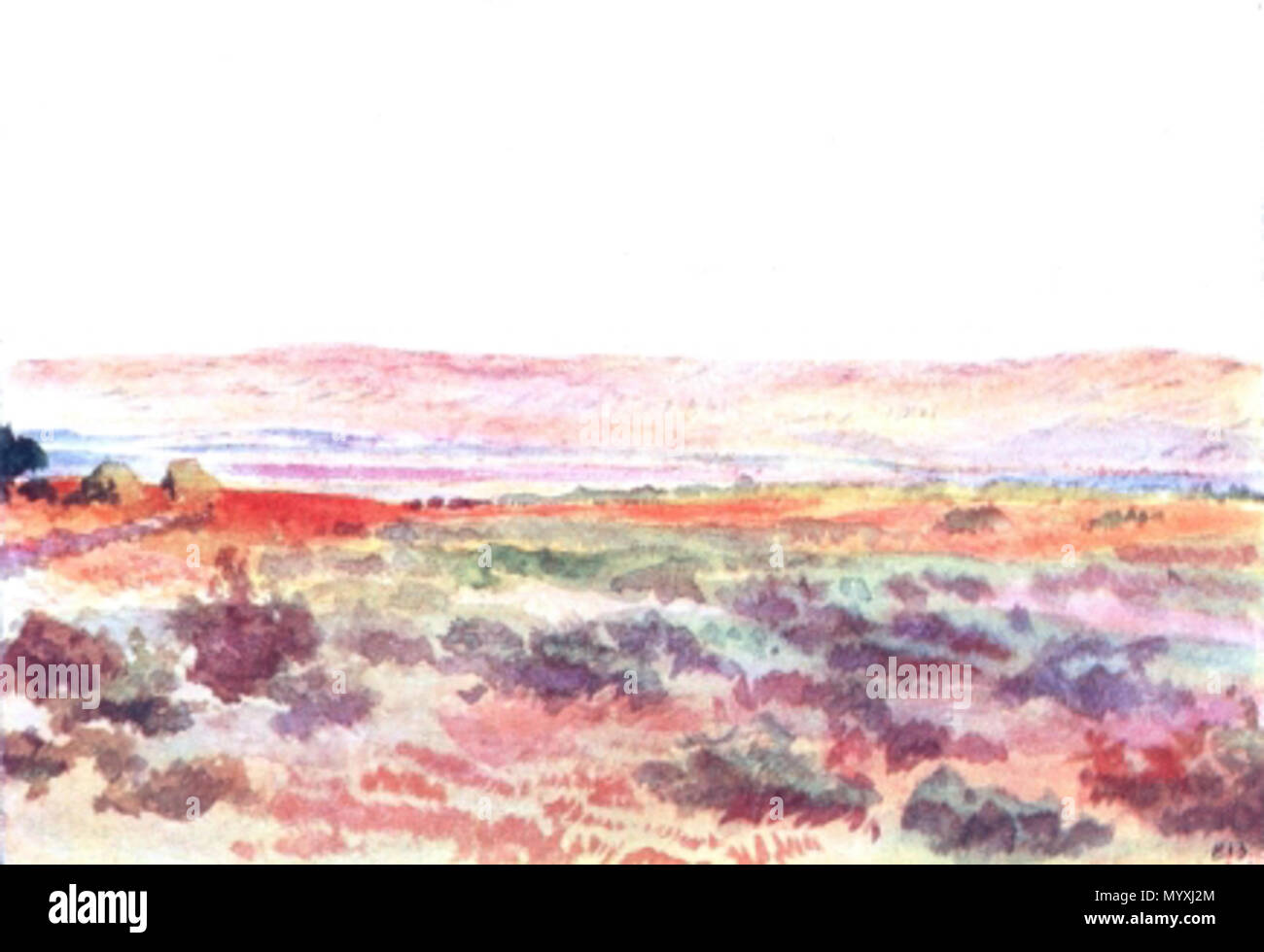 . Русский: картины британской художницы-баталиста Элизабет Томпсон (1846-1933)  . before 1947. Elizabeth Thompson 29 Elizabeth Thompson the-plain-of-the-jordan-looking-from-new-jericho-towards-mount-pisgah Stock Photo