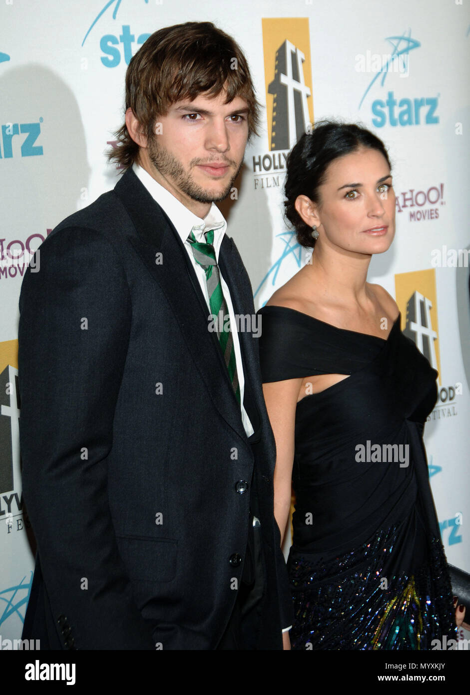 Ashton Kutcher And Demi Moore Arriving At The 10th Annual - 