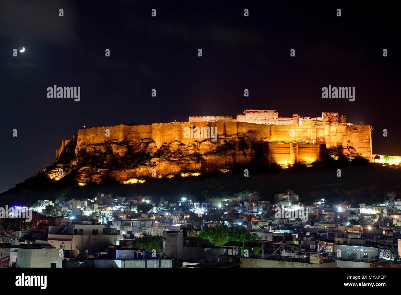 Mehrangarh Fort At Night