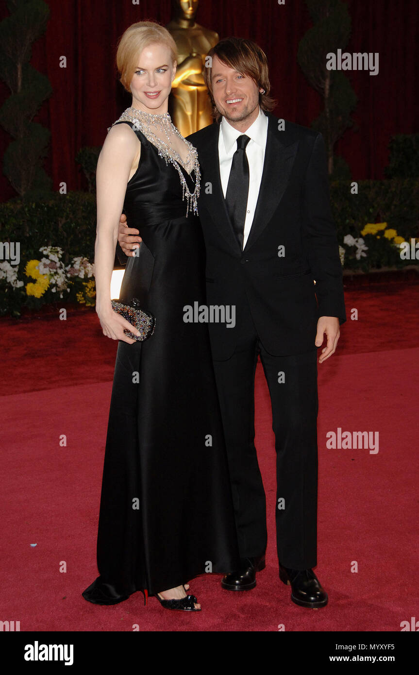 Nicole Kidman and Keith Urban 80th Oscars ceremony, arrival, red carpet ...
