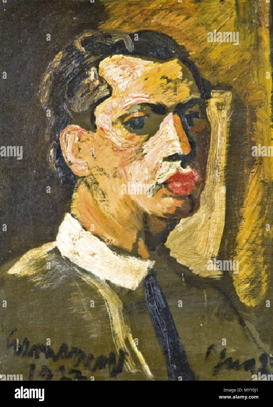 . Self-portrait . 1927 39 Gara Self-portrait 1927 Stock Photo - Alamy