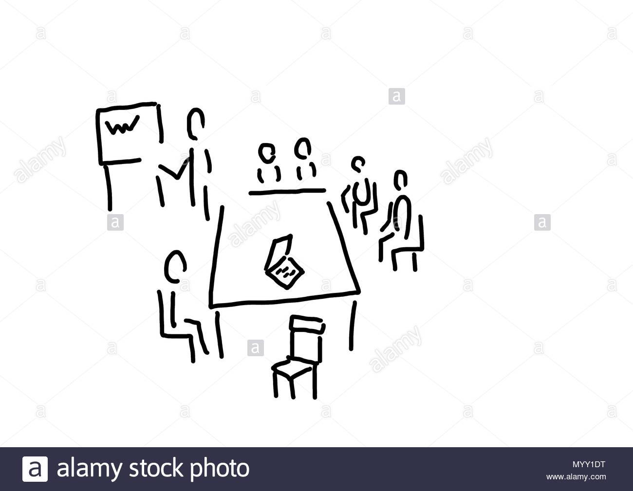 meeting with presentation profession powerpoint stock photo