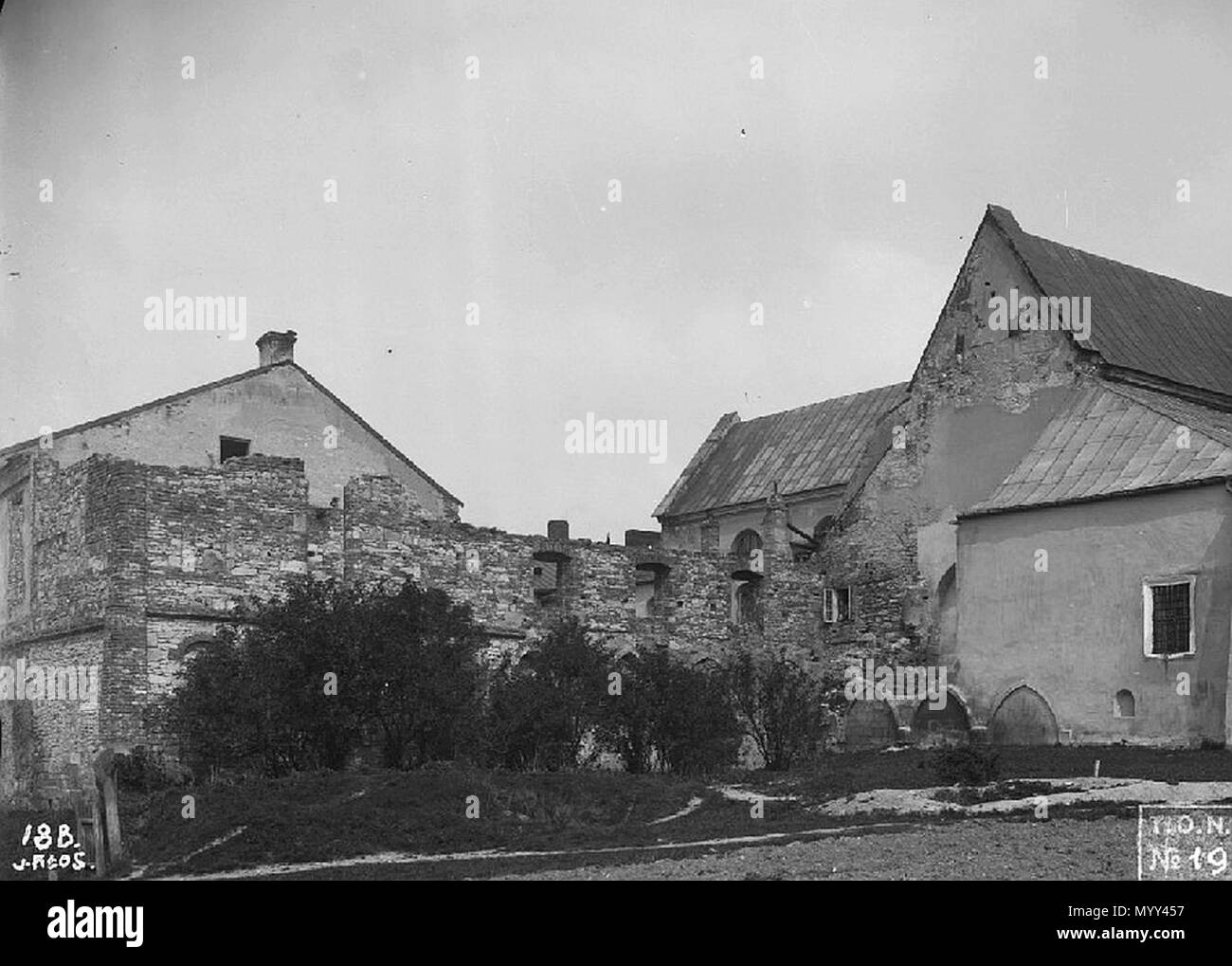 57 Jędrzejów. Opactwo cystersów, fot. J. Kłos, 1913 Stock Photo
