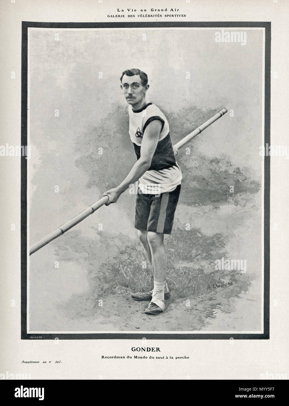 . Français Portrait de Fernand Gonder publié en 1905 . 1905. Ruckert