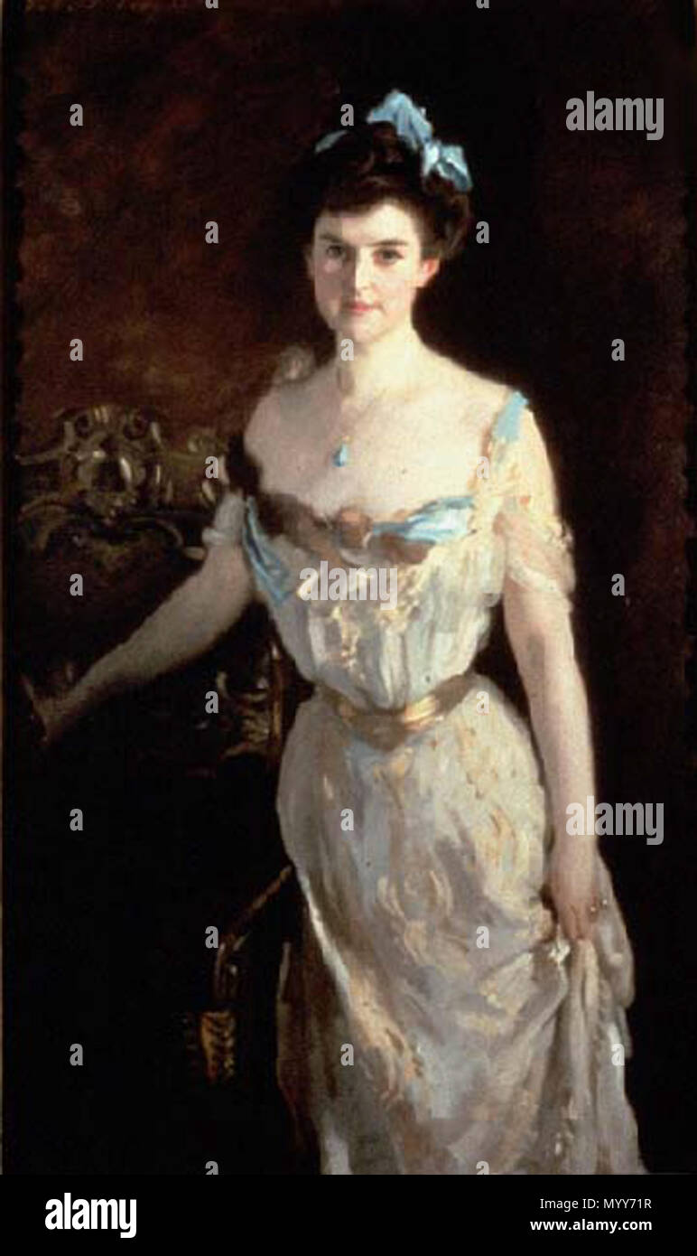 . English: Mrs. Charles Pelham Curtis 1903 Portland Museum of Art, Portland, Maine Oil on canvas 152.2 x 76.2 cm (60 x 30 in.) Inscription: (Upper left:) John S. Sargent (Upper right:) 1903 signed Accession Number: 1982.275 . 1903. John Singer Sargent Born: January 12, 1856, Florence Died: April 14, 1925, London, United Kingdom 71 Mrs. Charles Pelham Curtis Stock Photo