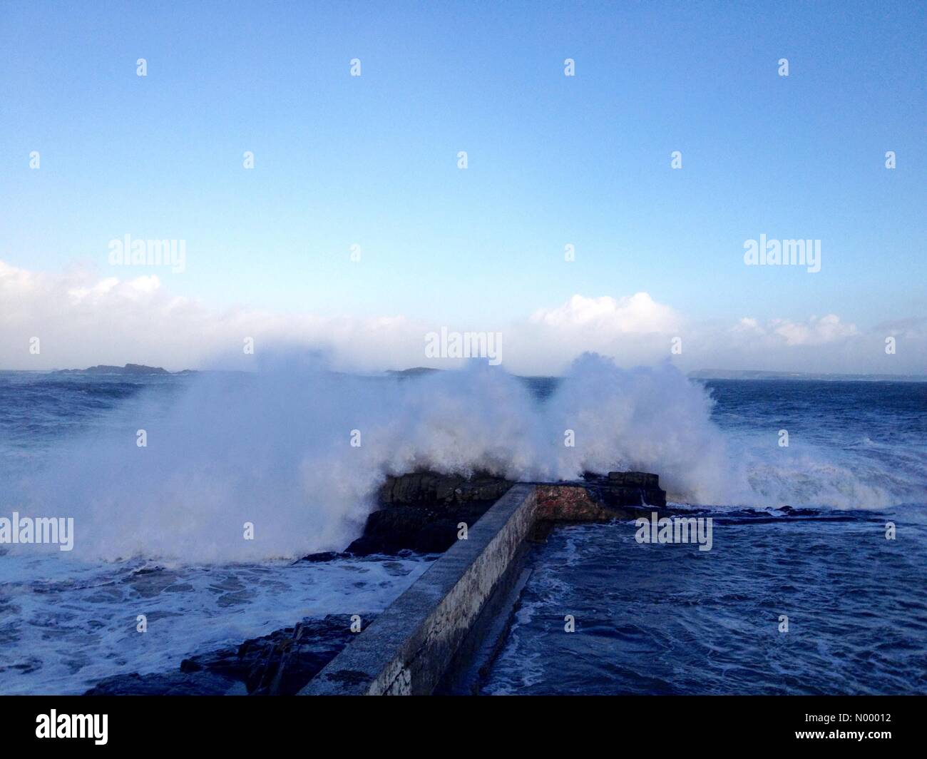 Portrush, Coleraine, UK. 10th Dec, 2014. Weather Bomb hits Northern