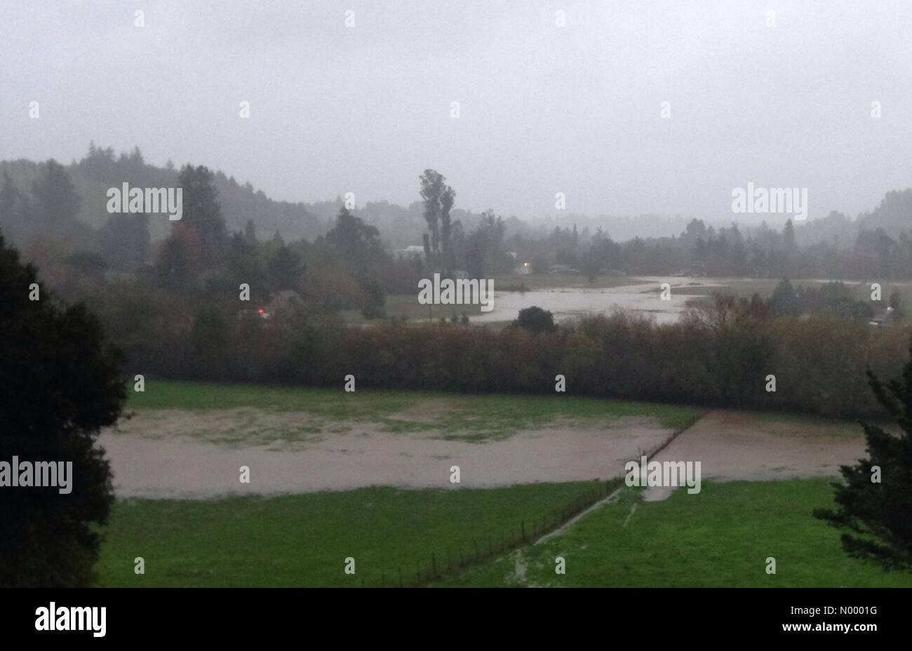 Sebastopol, California, USA. 11th Dec, 2014. US Weather Flooding in