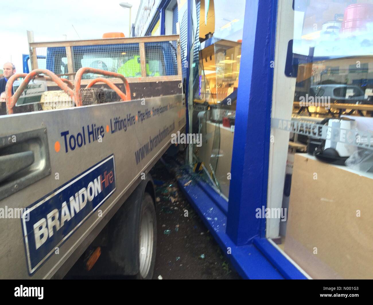 Gloucester, Gloucestershire, UK. 24th Feb, 2015. A Brandon hire van