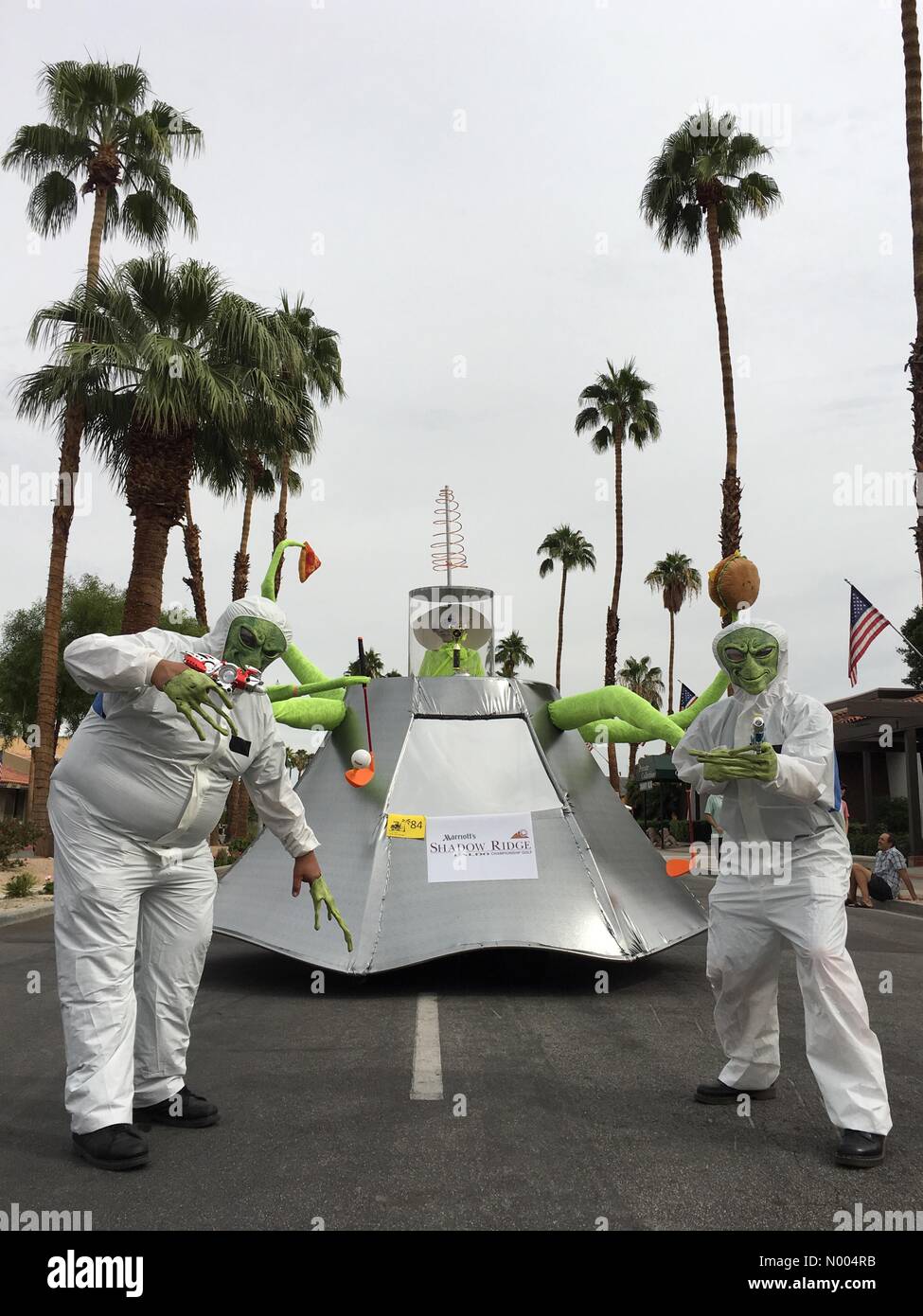 Palm Desert, California USA October 25, 2015 The 51st Annual Palm Desert Golf Cart Parade. This year's theme is Area 51: Palm Desert is Out of this World. Credit: Lisa Werner/Stockimo News/Alamy Stock Photo