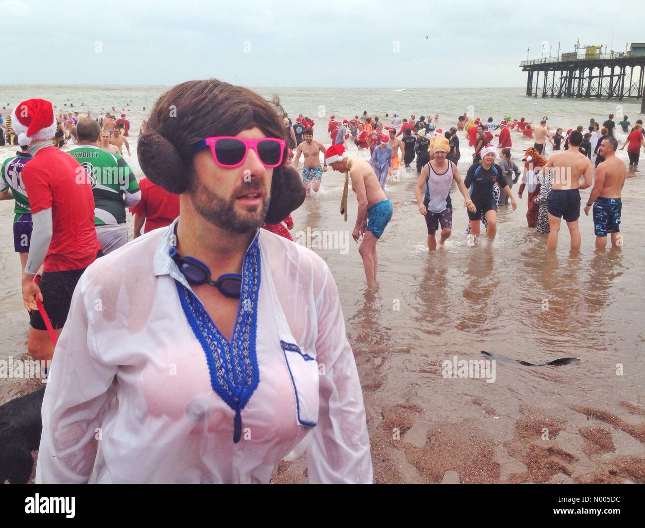 Teignmouth Boxing Day dip Stock Photo Alamy
