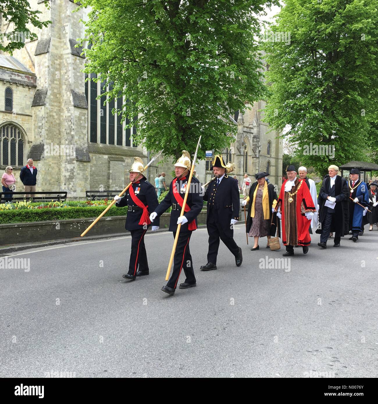Chichester, West Sussex, UK. 22nd May, 2016.  annual mayors precession in Chichester West Sussex  uk photovisions images news Credit:  Photovision Images / StockimoNews/Alamy Live News Stock Photo