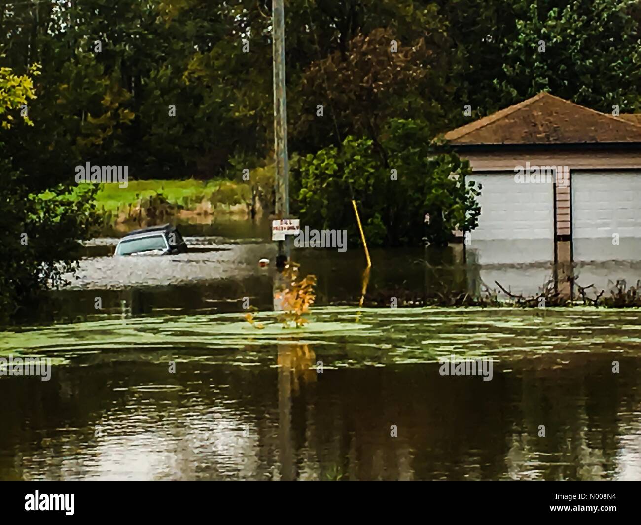 MN3, Faribault, Minnesota, USA. 23rd Sep, 2016. Flooding hwy 3 between
