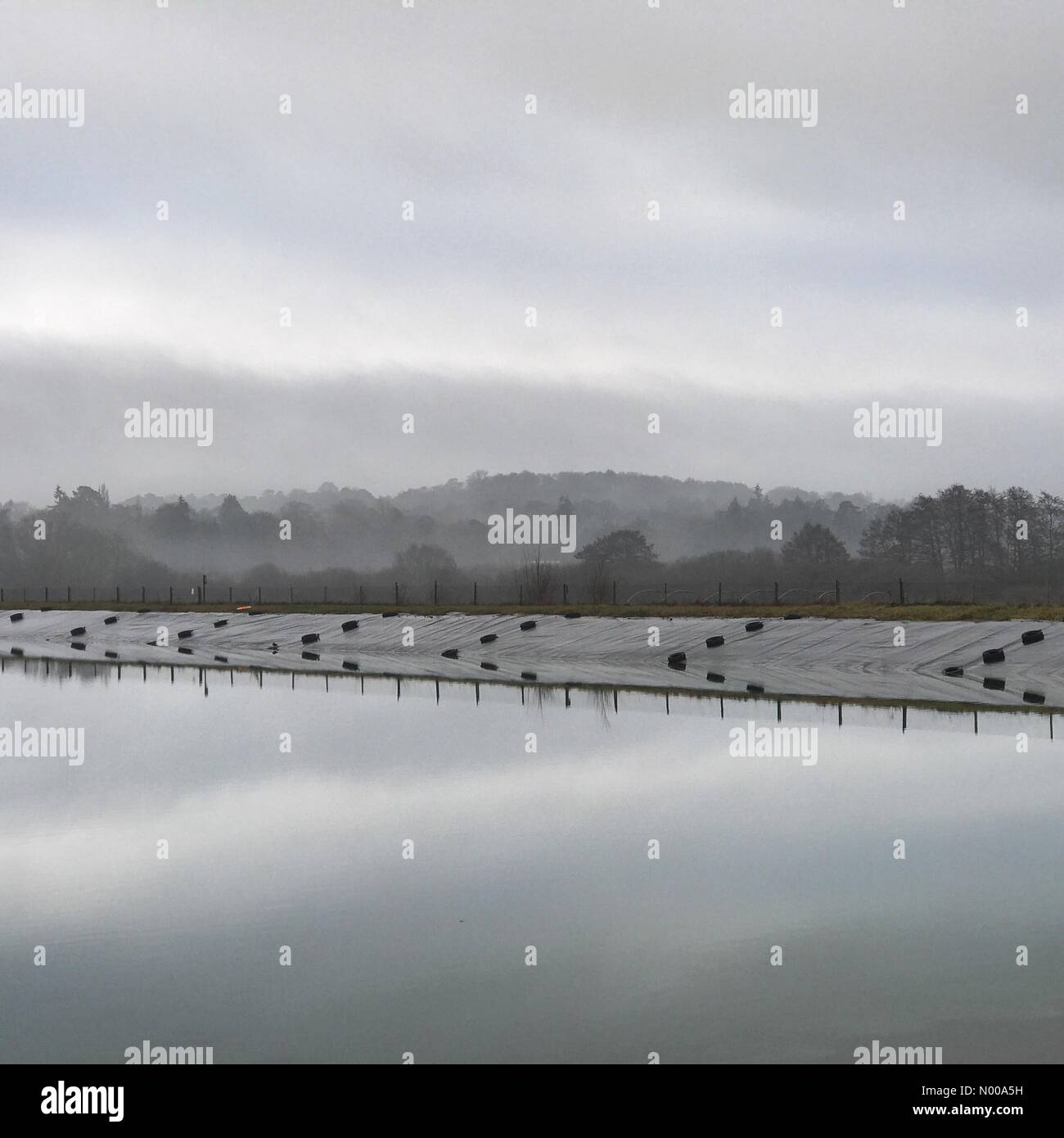 Godalming, UK. 31st Dec, 2016. UK Weather Foggy in Godalming. Tuesley