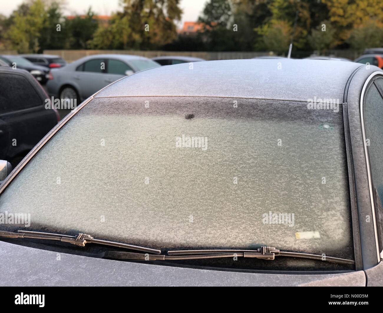 Godalming, UK. 27th Apr, 2017. UK Weather Frost over Godalming