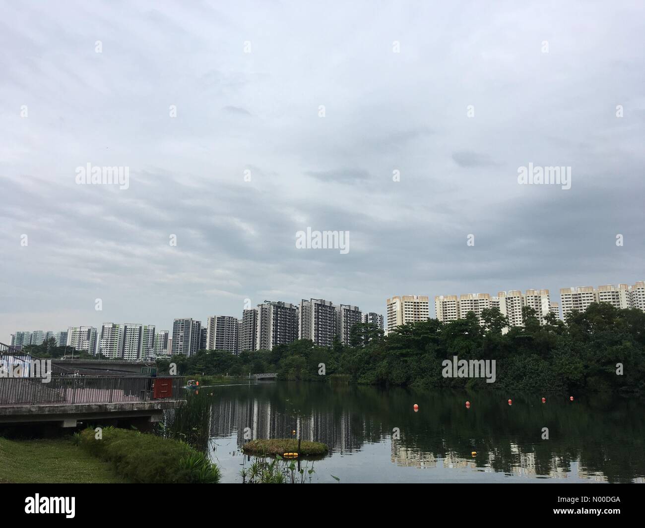 Singapore. 8th May, 2017. Morning scenery along the Sengkang - Punggol waterway in Singapore. Credit: Caroline Pang / StockimoNews/Alamy Live News Stock Photo