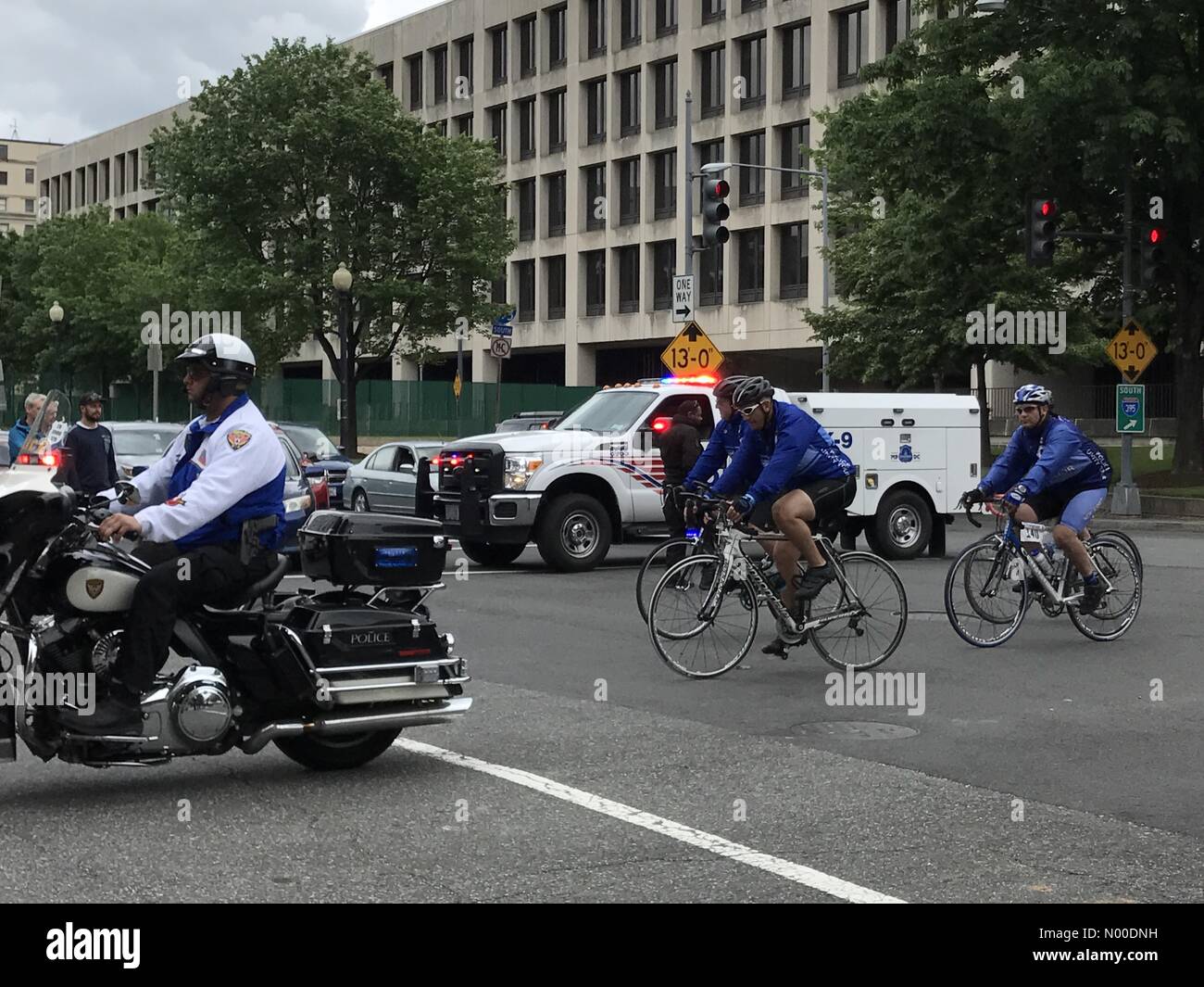 Washington DC, USA. 12th May, 2017. Police Unity Tour bike ride,  Washington, DC May 12, 2017 &quot;We Ride for Those Who Died&quot; Credit:  Two Bridges Photography / StockimoNews/Alamy Live News Stock Photo - Alamy