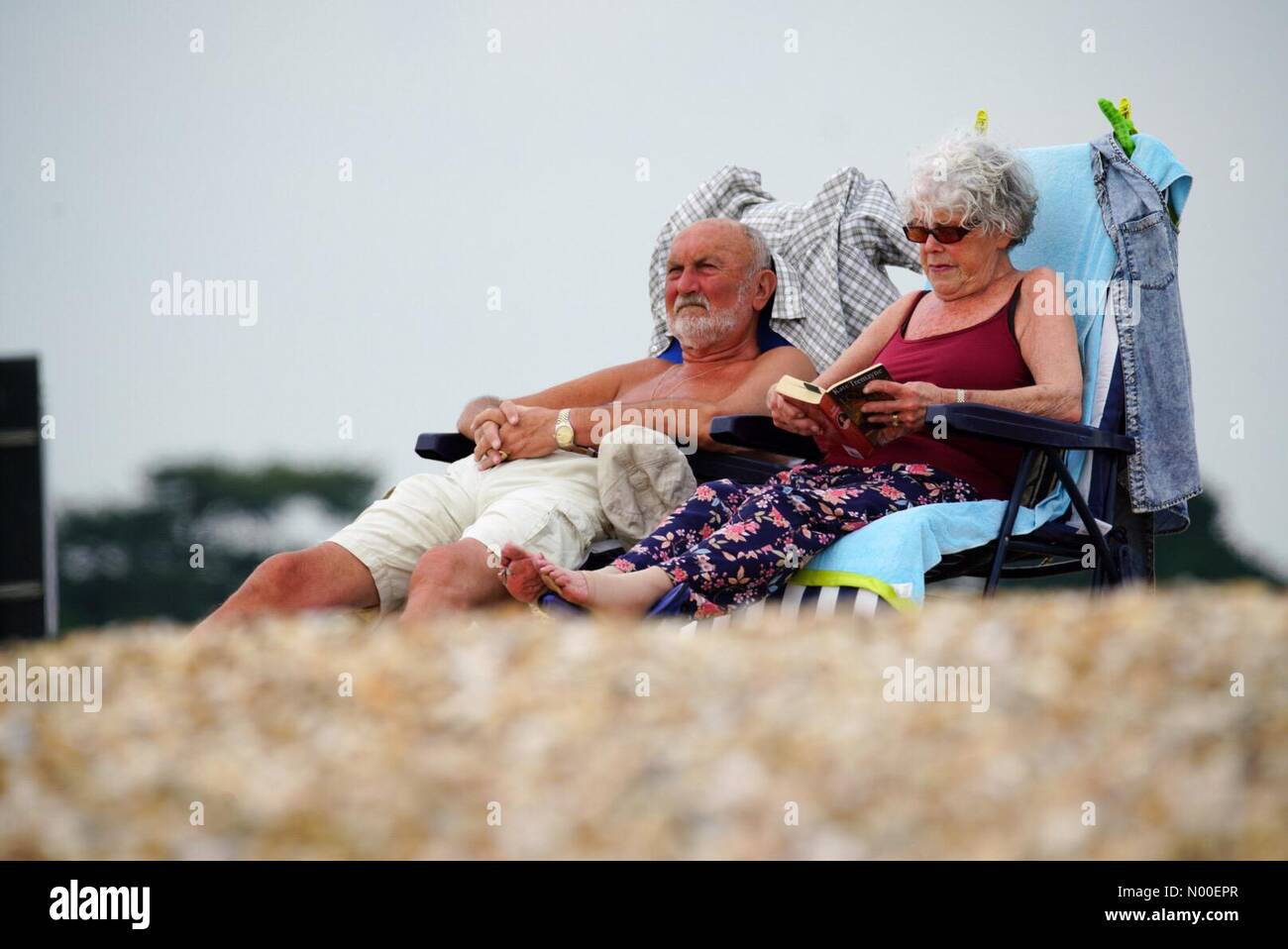 UK Weather Sunny intervals in Gosport. Stokes Bay, Gosport, Hants