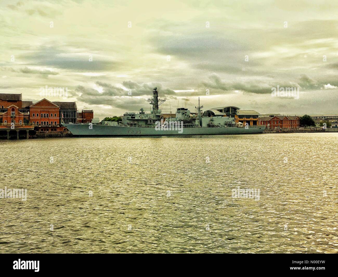 St Mary's Island, Chatham, UK. 07th June, 2017. HMS Richmond docked at
