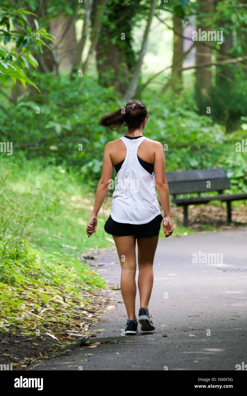 UK Weather Sunny in Godalming. Broadwater Lake, Godalming. 13th June