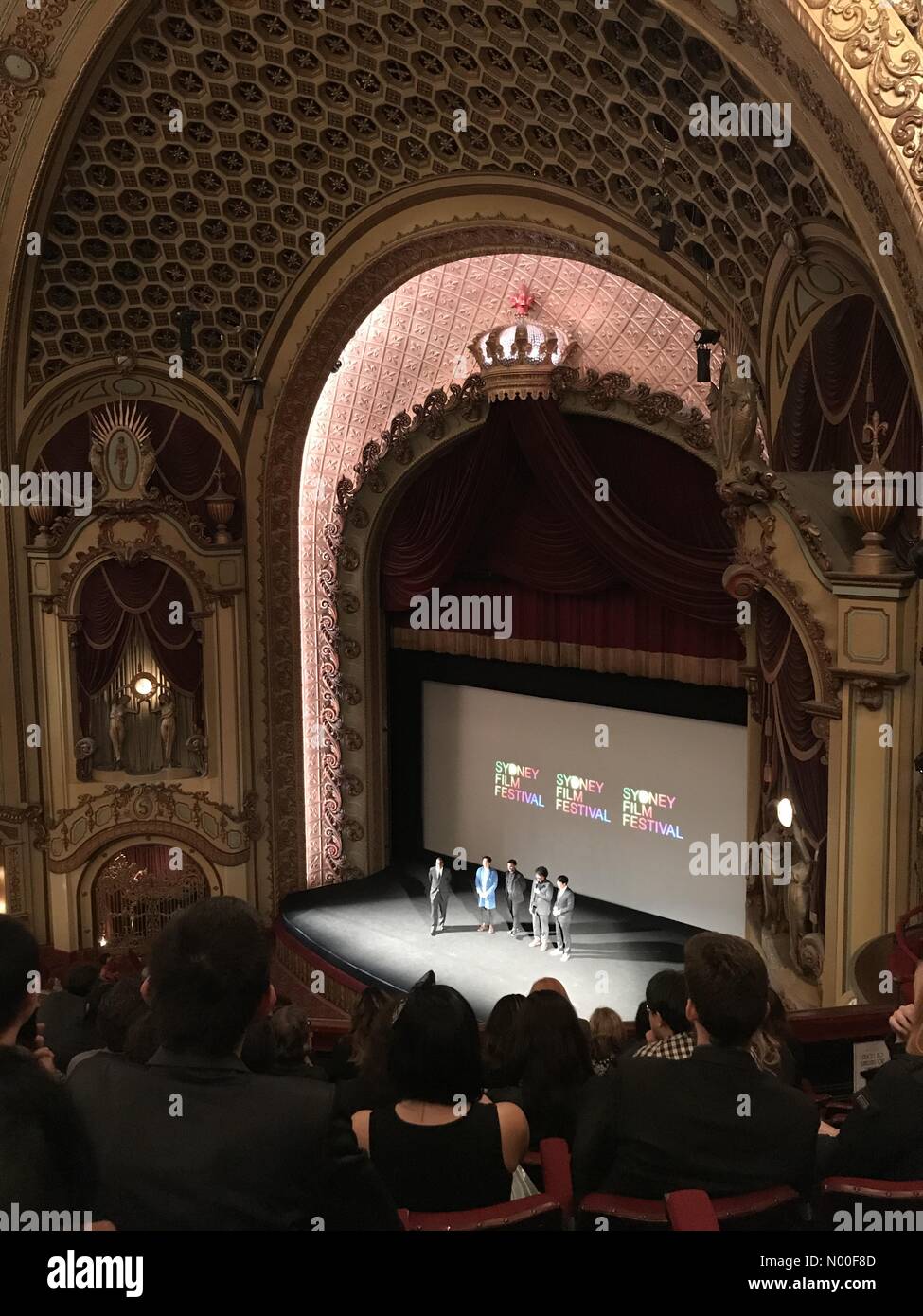 George St, Sydney NSW, Australia. 18th June, 2017. Q&A after the Sydney Film Festival Australian Premiere of the movie 'Okja' closing night gala at the State Theatre, Sydney, Australia. Credit: Richard Milnes/StockimoNews/Alamy Live News Stock Photo