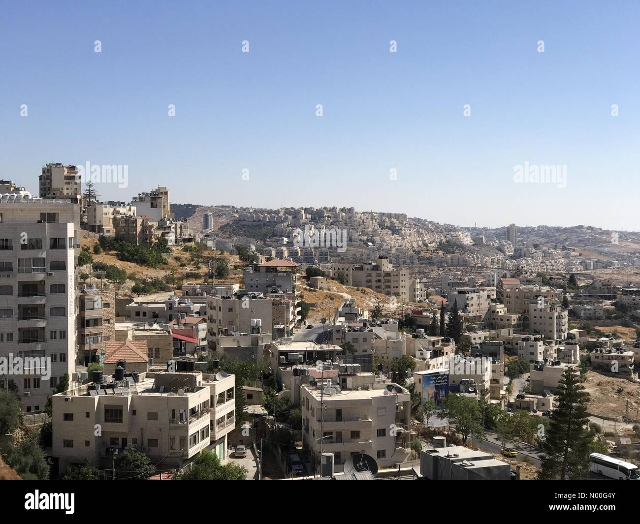 Middle East weather Sunny in Bethlehem. Manger St, Bethlehem. 04th