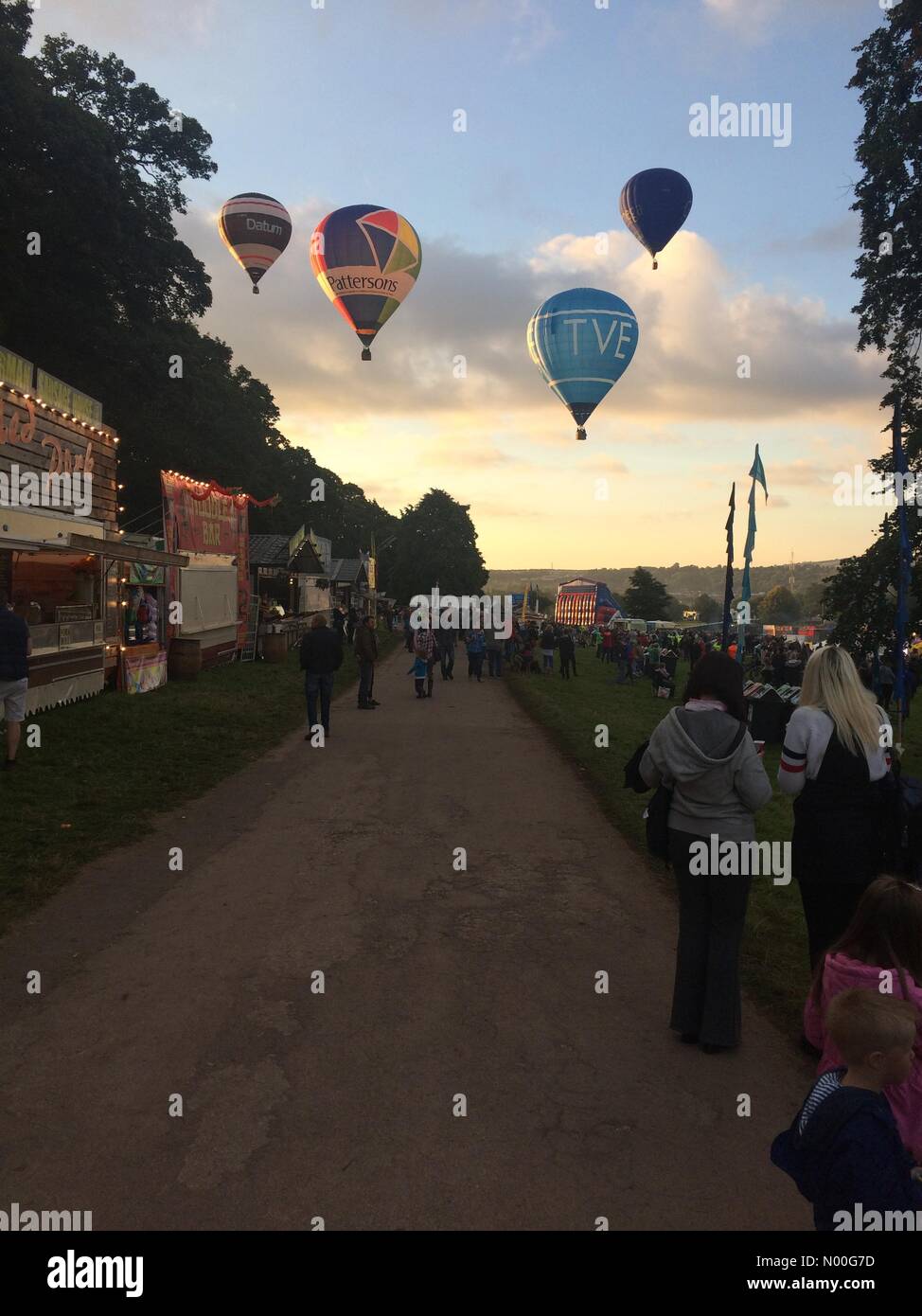 National Cycle Rte 33, Long Ashton, Bristol, UK. 11th Aug, 2017. Bristol Balloon Festival
