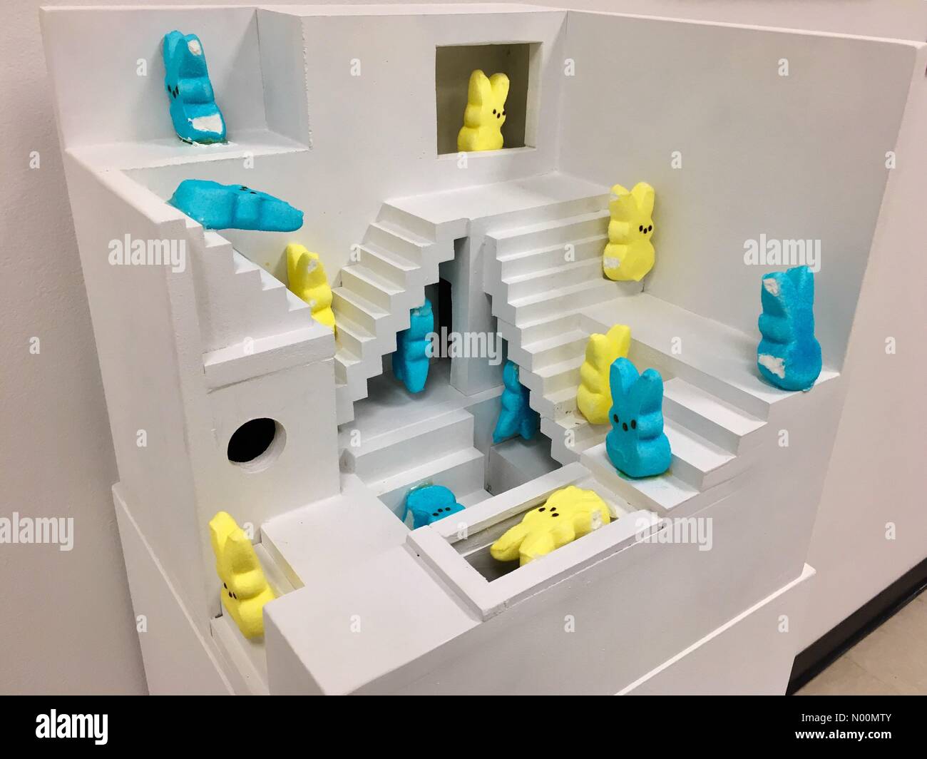 PEEP Show, Racine, WI USA, 28th March 2018, Racine Art Museum holds its International PEEPS Art Exhibition in honor of Easter and PEEPS, DianaJ/StockimoNews/17�Թ����� Stock Photo