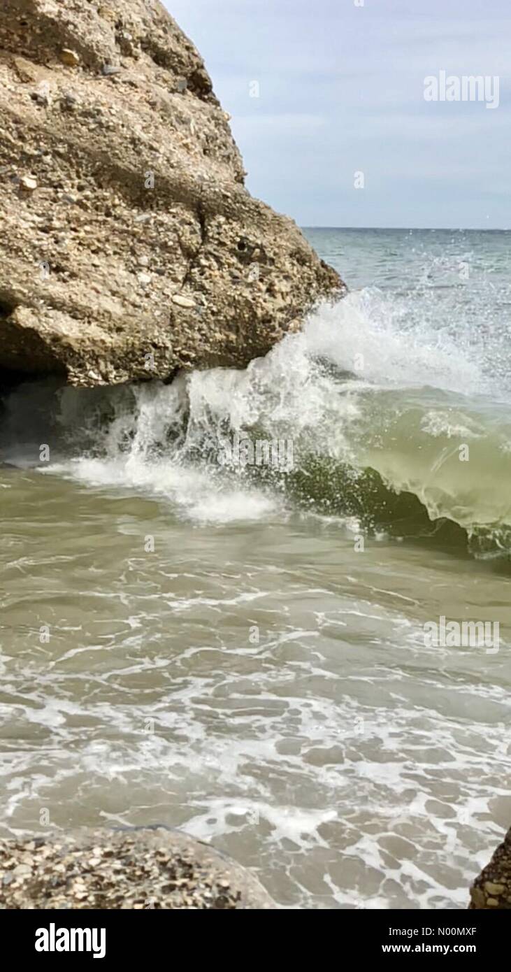 Playa de Nerja en Andalucía. Paisaje espectacular Credit: elen.carvalho/StockimoNews/Alamy Live News Stock Photo