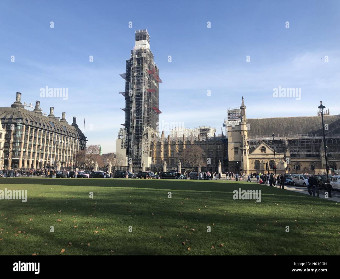Parliament Square, London, UK. 22nd Feb 2019. Taxi Strike Parliament Square London Credit: Chris Kendrick/StockimoNews/Alamy Live News  Stock Photo