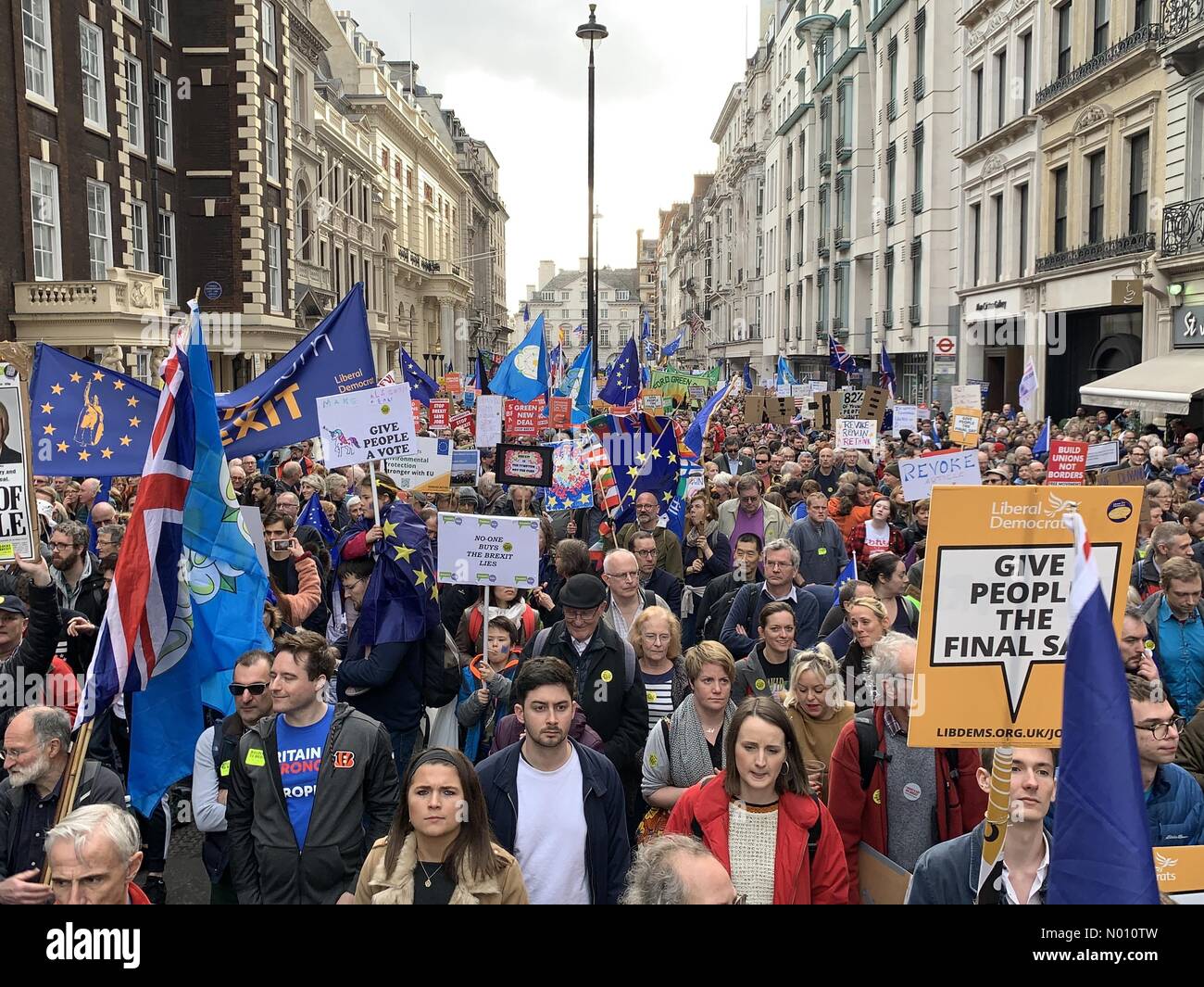People’s Vote March, London, UK, 23 March 2019 Stock Photo