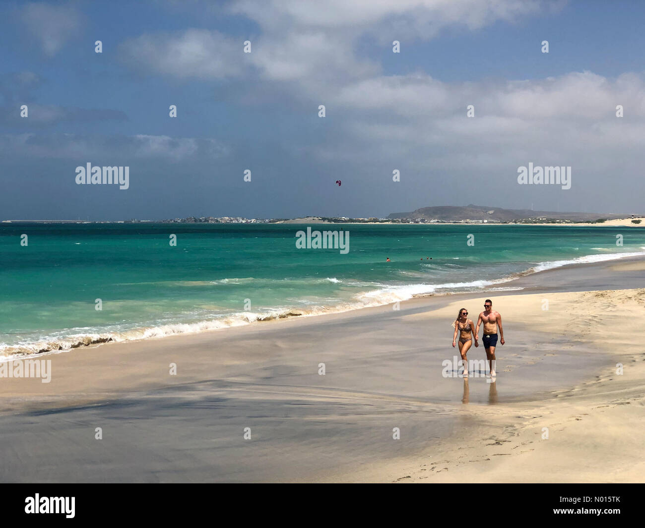 Cape Verde. Praia de Chaves, Boa Vista. 24th October 2021. Recently removed  from the Covid red list, Cape Verde has proved a popular half term  destination for British holidaymakers. Credit: jamesjagger /