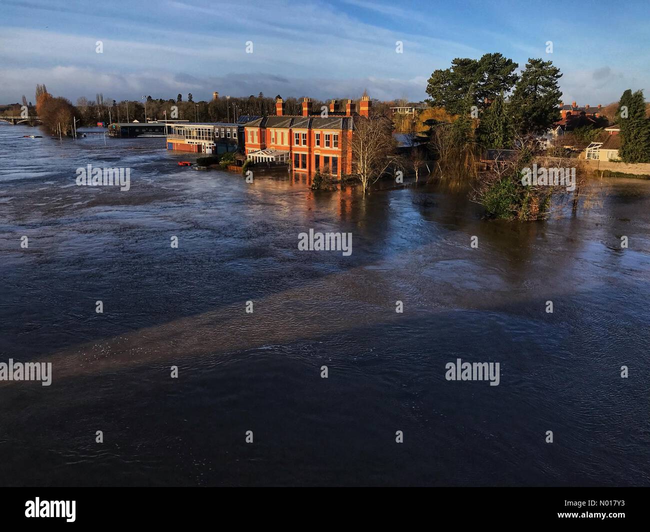 UK Weather River Wye Hereford Hereford Herefordshire UK Friday