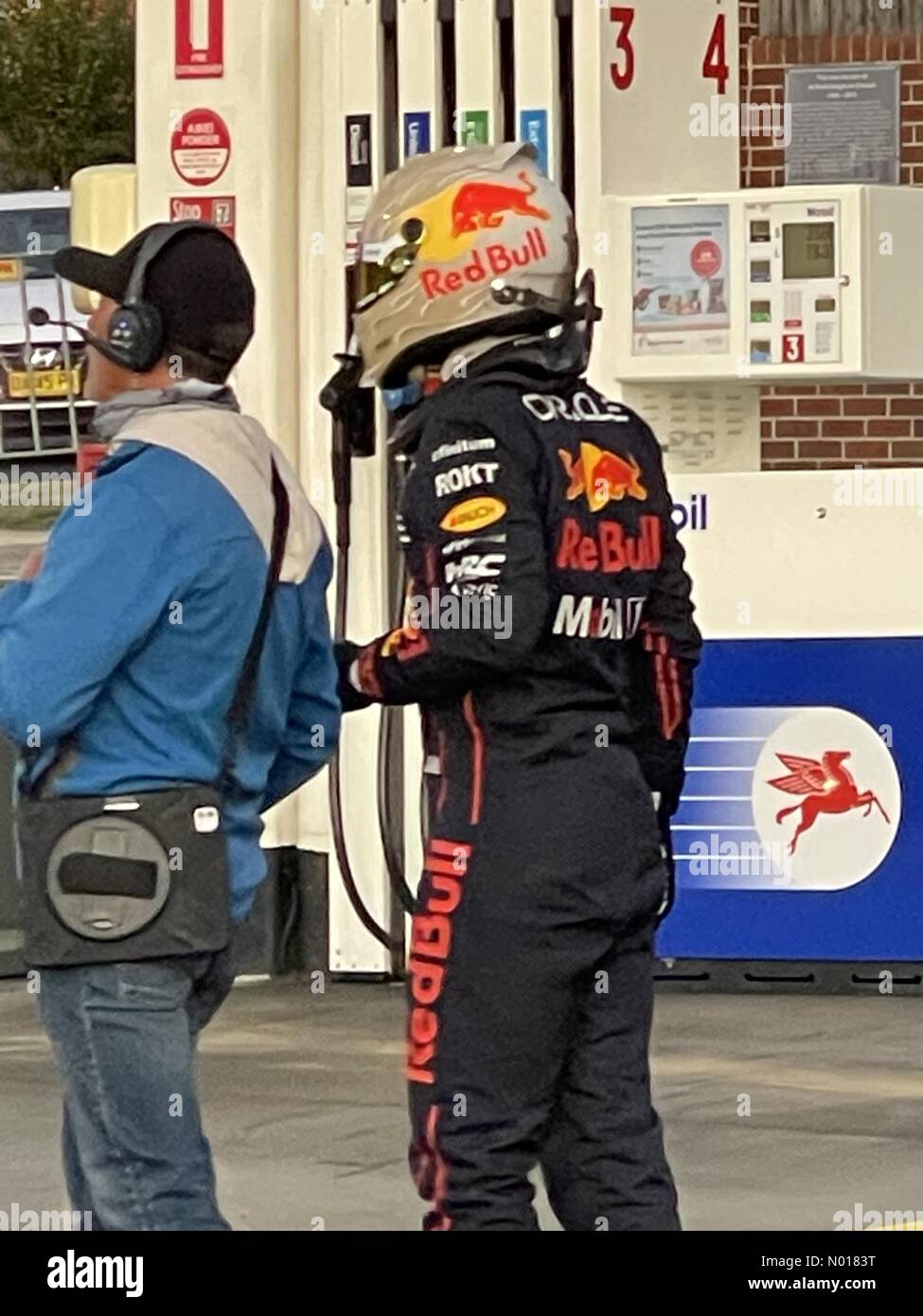 F1 Driver Liam Lawson Seen Filming A Red Bull Commercial At A 7 Eleven ...