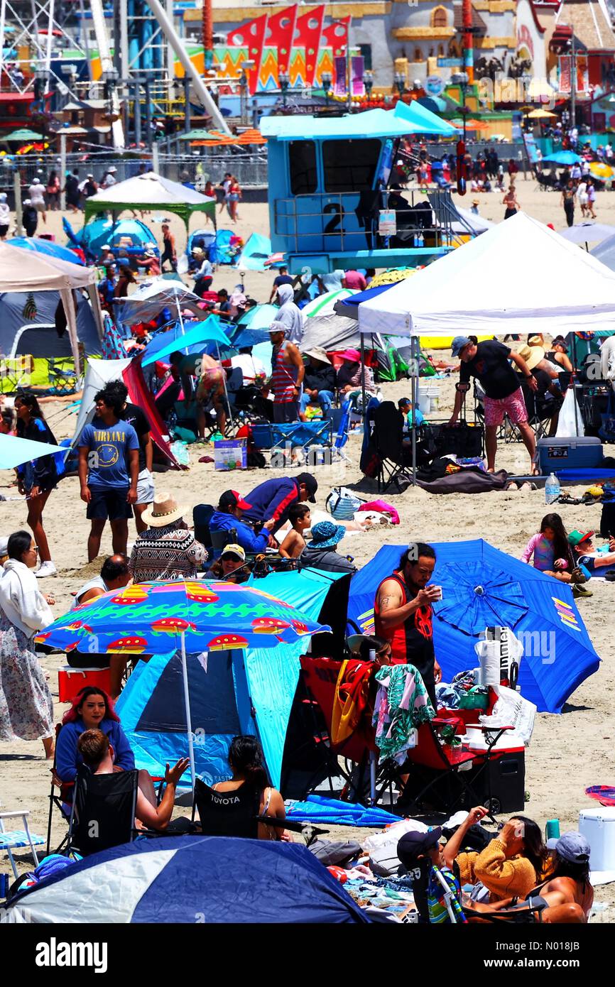 California USA. 4th July 2023. Crowds enjoy Independence Day