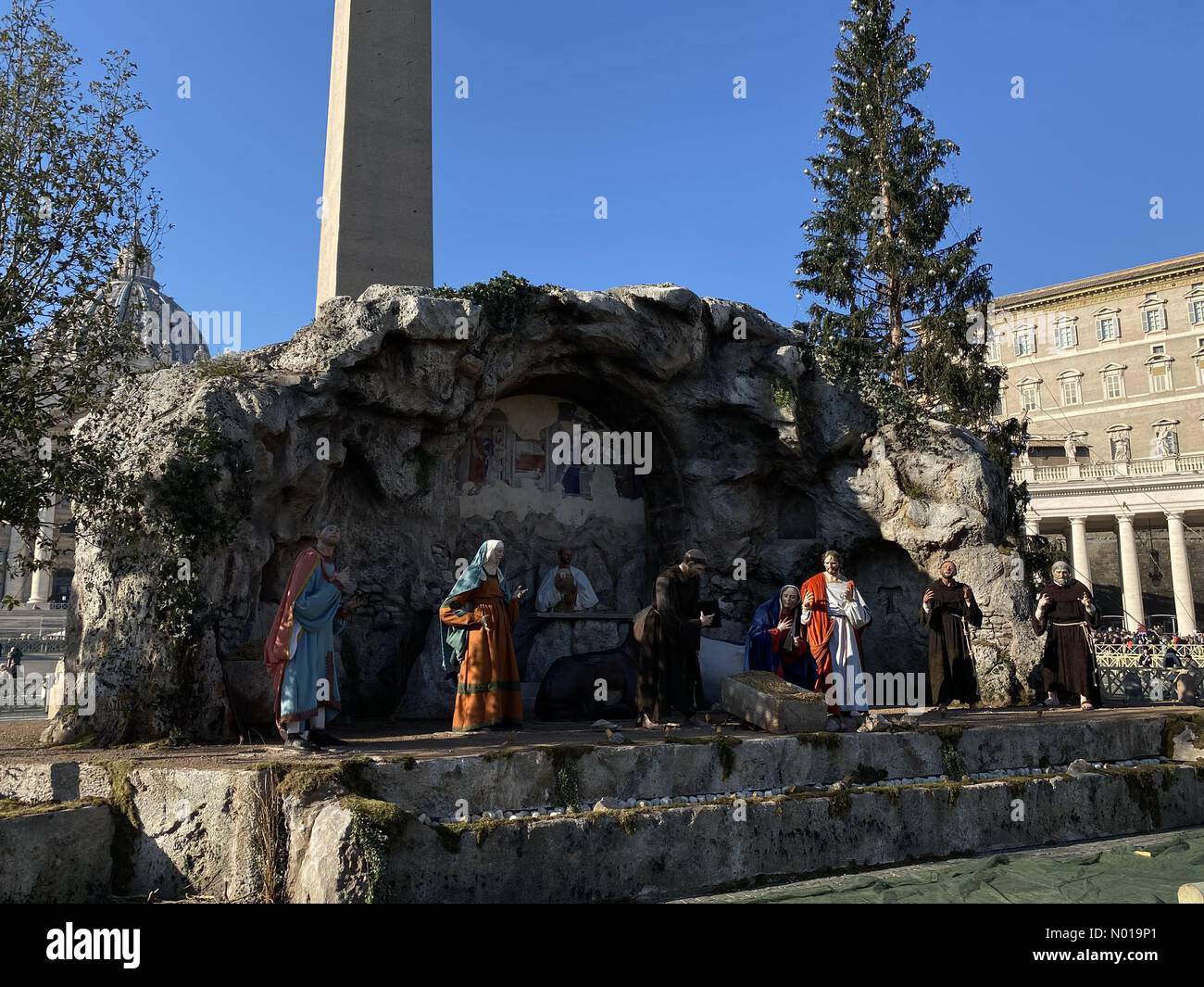 Christmas nativity scene The Franciscan centenary (12232023), Vatican