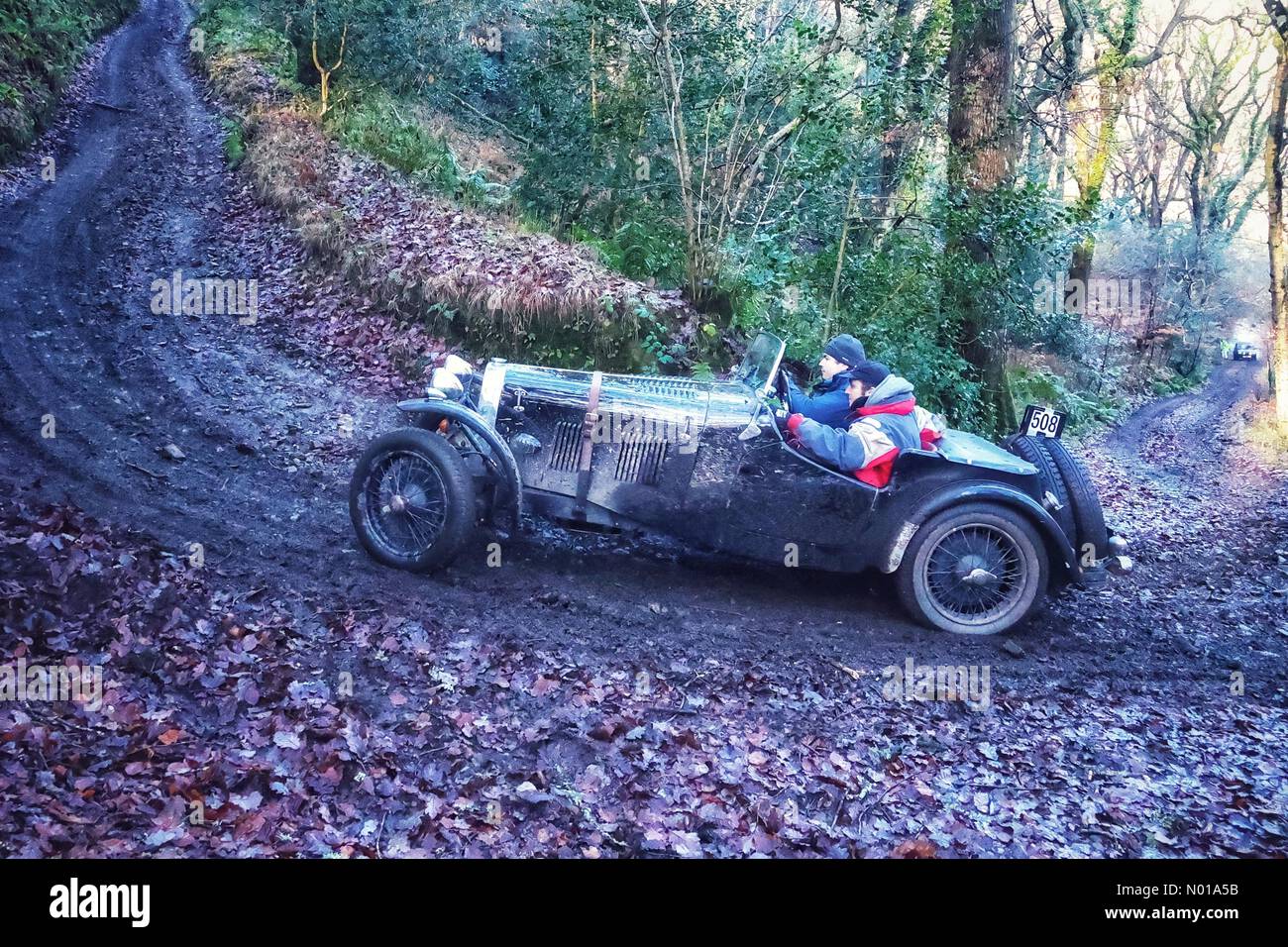 Dartmoor Devon UK 6th Jan 2024 MCC Exeter Trial A Challenging Long   Dartmoor Devon Uk 6th Jan 2024 Mcc Exeter Trial A Challenging Long Distance Trial That Takes In Some Of Englands Most Historic Unsealed Roads Vintage Car Climbs Fingle Hill Stage On Dartmoor Devon Uk 6 Jan 2024 Credit Nidpor Credit Nidporstockimonewsalamy Live News N01A5B 