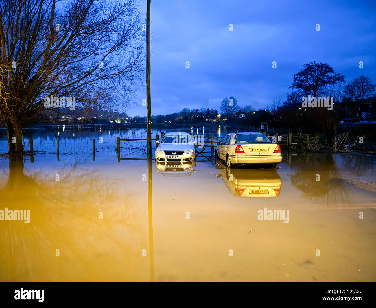 Godalming, Surrey. 6 January, 2024. UK Weather Flooding in Godalming