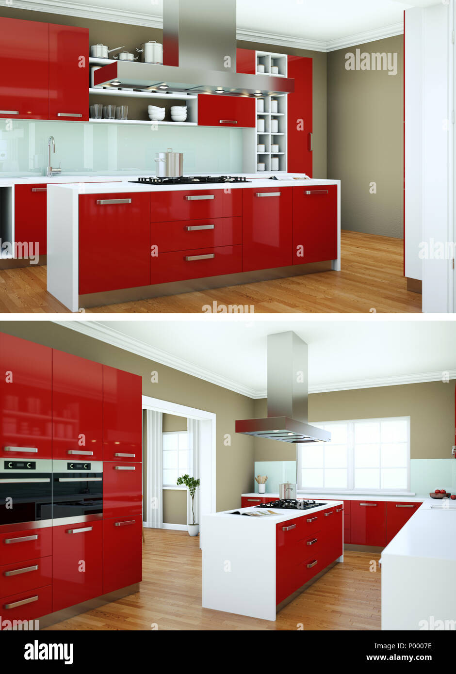 Modern red kitchen: how to furnish it