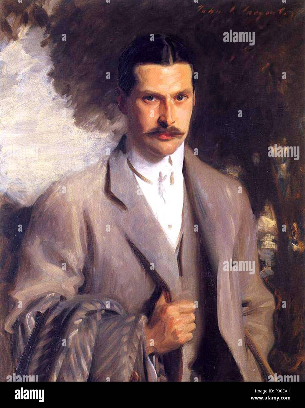 . English: John Ridgely Carter John Singer Sargent -- American painter 1901 Private collection Oil on canvas 85.1 x 67.31 cm (33.5 x 26.5 in.) Jpg: the-athenaeum.org  . 1901. John Singer Sargent Born: January 12, 1856, Florence Died: April 14, 1925, London, United Kingdom 55 John Ridgely Carter, 1901 Stock Photo