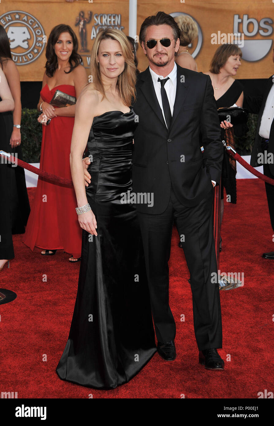 Robin Wright Penn and Sean Penn Sag Screen Actor Guild Awards 2009
