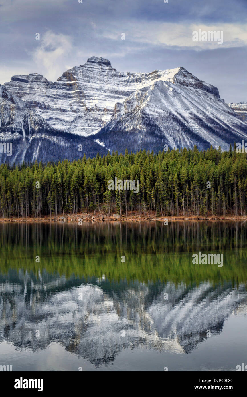 Herbert Lake, Banff National Park, Canada Stock Photo