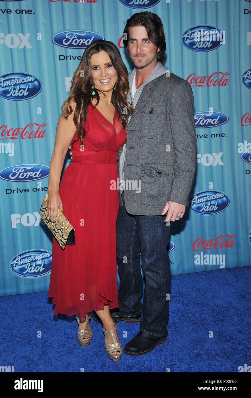 Jillian ReynoldsBarbieri with husband American Idol Top 12 Party at(02)