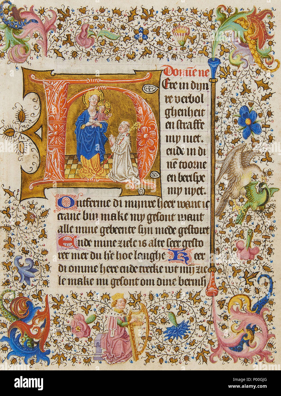 English Master Of Catherine Of Cleves Detached Leaf From - 