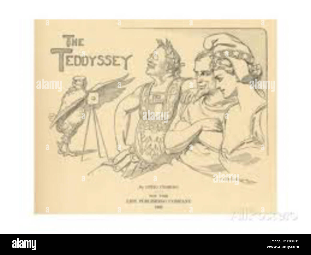 . Français : The Teddyssey d'Otho Cushing ( 1907). Odyssée humoristique à propos de Theodore Roosevelt.  . 1907. Otho Cushing 78 Otho Cushing Teddyssey 1907 Stock Photo