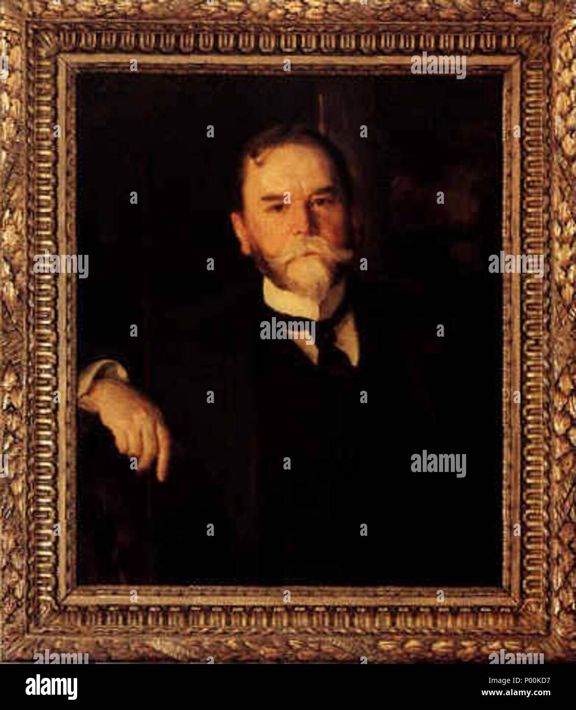 . English: Portrait of John Hay John Singer Sargent -- American painter 1903, Washington D.C. John Hay Library, Brown University, Providence, Rhode Island Oil Size? Gift of Hay's grandson, John Hay. Jpg: Brown University  . 1903. John Singer Sargent Born: January 12, 1856, Florence Died: April 14, 1925, London, United Kingdom 85 Portrait of John Hay, 1903 Stock Photo