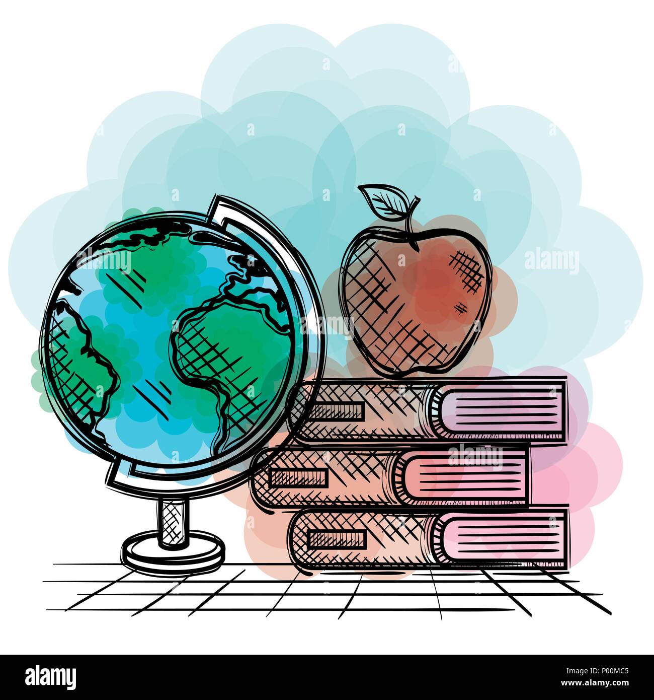 back to school set icons drawings Stock Vector Image & Art - Alamy