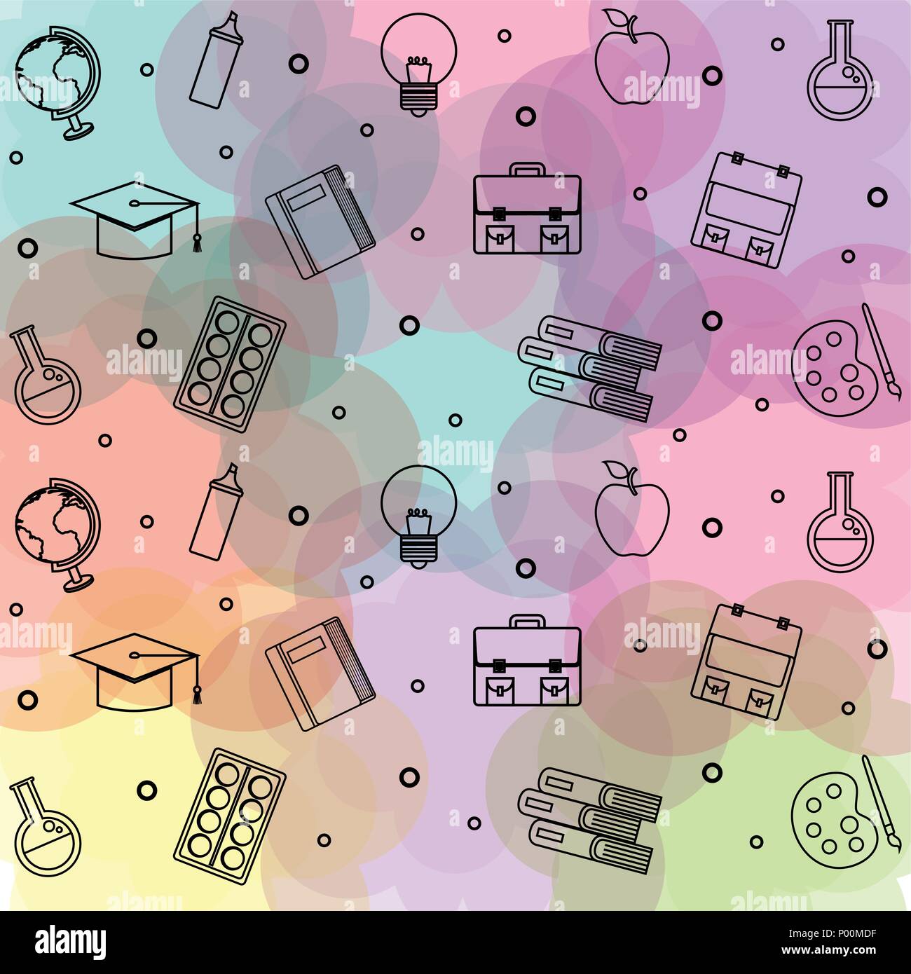 back to school set icons drawings Stock Vector Image & Art - Alamy